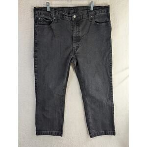 Levis 541 Jeans Mens 40x25 Black Denim Stretch Mid Rise Casual 5 Pocket